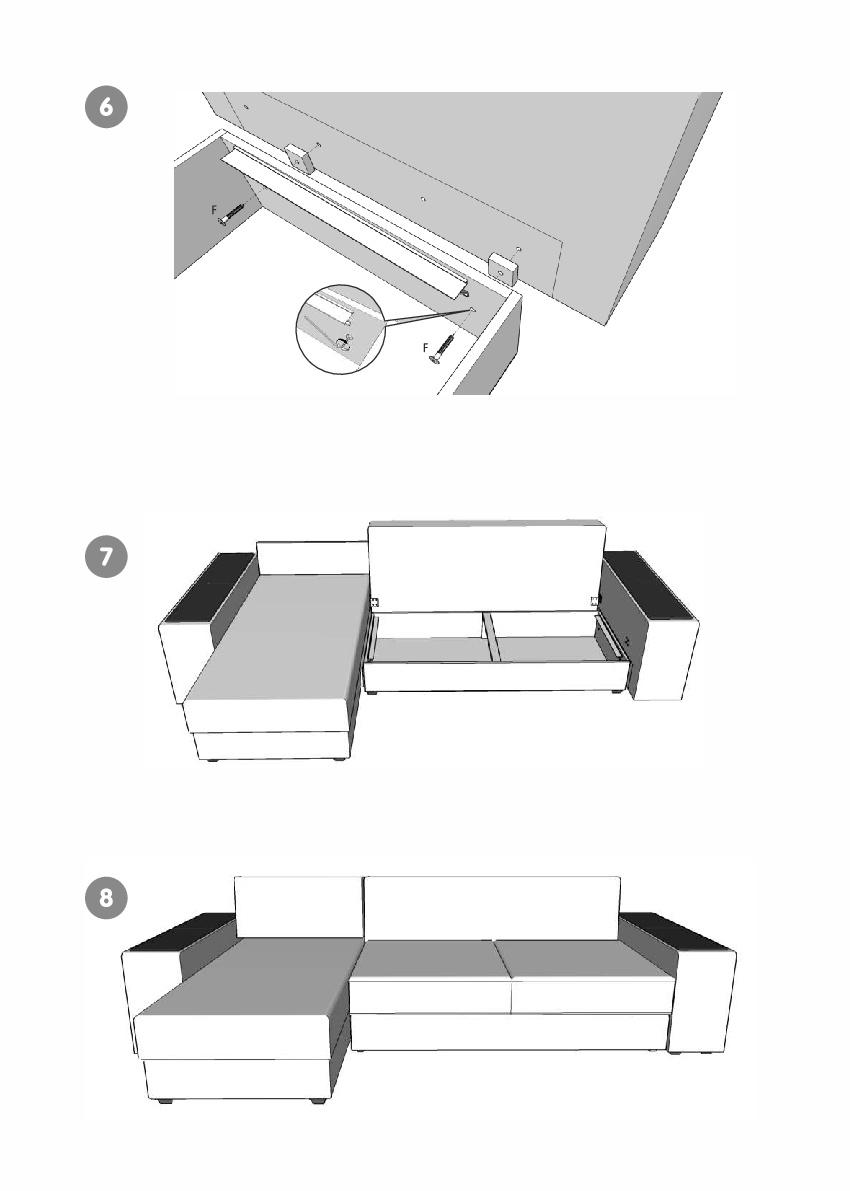 Статьи и советы :: Мягкая мебель :: Инструкция по сборке дивана типа Аккордеон от фабрики Константа